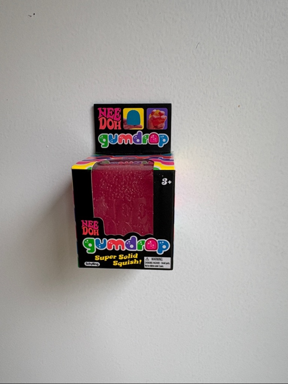 Needoh Gumdrop Super Solid Squish Toy - Pink